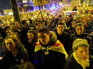 21F Vaga general. La manifestaci&oacute; m&eacute;s gran de la hist&ograve;ria de Girona, amb 70.000 participants