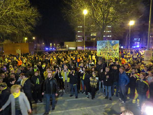 21F Vaga general. La manifestaci&oacute; m&eacute;s gran de la hist&ograve;ria de Girona, amb 70.000 participants