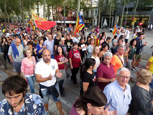 Manifestaci&oacute; contra la viol&egrave;ncia de l'Estat. Pre-commemoraci&oacute; de l'1-O