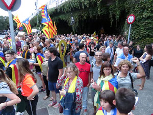 Manifestaci&oacute; contra la viol&egrave;ncia de l'Estat. Pre-commemoraci&oacute; de l'1-O