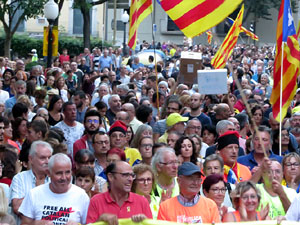Manifestaci&oacute; contra la viol&egrave;ncia de l'Estat. Pre-commemoraci&oacute; de l'1-O