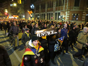 Manifestació pel trasllat dels presos polítics a Madrid pel judici de l'1-O