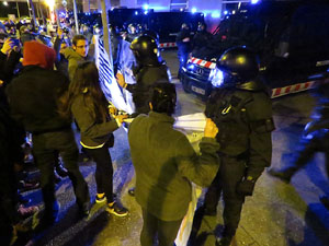 Manifestació pel trasllat dels presos polítics a Madrid pel judici de l'1-O