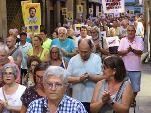 Concentraci&oacute; a la pla&ccedil;a del Vi per la independ&egrave;ncia i la llibertat dels presos pol&iacute;tics
