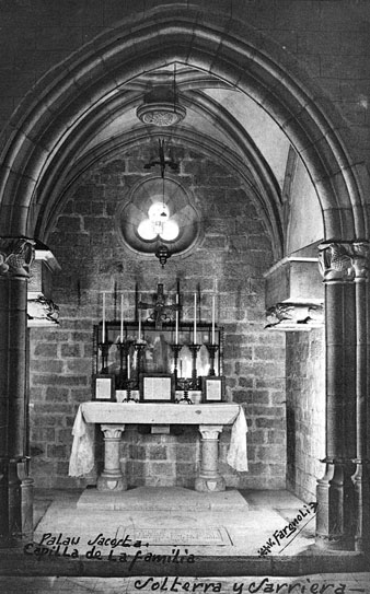 La capella Solterra i Sarriera, al Mas Montiel de Palau-sacosta. 1911-1936