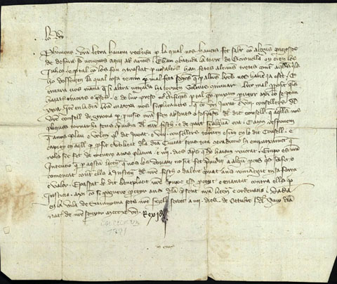 4 d'octubre de 1391. Joan I als jurats i prohoms de la ciutat de Girona. Els respon que condemnin a mort els pagesos forans que ataquin de nou la torre Gironella on es refugiaven els jueus
