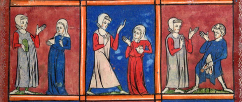 Malalties sexuals. Il·lustracions d'un manuscrit medieval