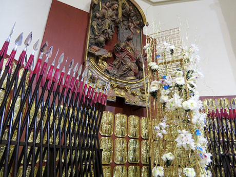 Temps de Flors 2019. Decoracions florals a l'església de Sant Lluc, el Castrum dels Manaies de Girona