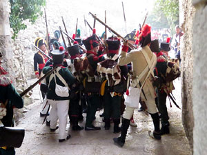 XII Festa Reviu els Setges Napole&ograve;nics de Girona. Combat al portal de Sant Crist&ograve;fol