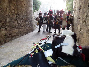 XII Festa Reviu els Setges Napole&ograve;nics de Girona. Combat al portal de Sant Crist&ograve;fol