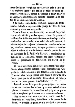 Inundaciones de Gerona. Julián de Chía. 1861