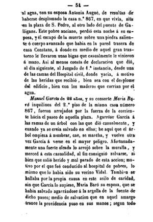 Inundaciones de Gerona. Julián de Chía. 1861