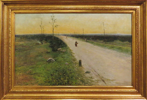 Camí: amb horitzó al fons. Hermen Anglada Camarasa. 1892. Oli sobre tela