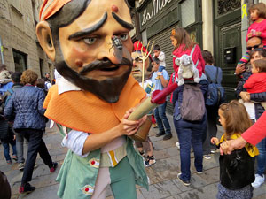 Fires 2019. Passejada amb els capgrossos de la ciutat i Fal·lera Gironina