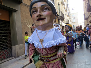 Fires 2019. Passejada amb els capgrossos de la ciutat i Fal·lera Gironina