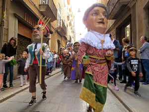 Fires 2019. Passejada amb els capgrossos de la ciutat i Fal·lera Gironina