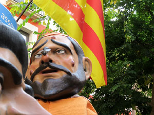 Fires 2019. Passejada amb els capgrossos de la ciutat i Fal·lera Gironina