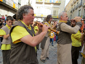 Fires 2019. Passejada amb els capgrossos de la ciutat i Fal·lera Gironina