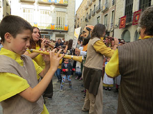 Fires 2019. Passejada amb els capgrossos de la ciutat i Fal·lera Gironina