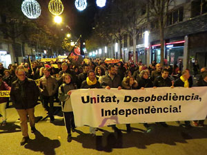 Manifestaci&oacute; de protesta contra les resolucions de la Junta Electoral Central que inhabilita el President Quim Torra