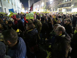 Manifestaci&oacute; de protesta contra les resolucions de la Junta Electoral Central que inhabilita el President Quim Torra