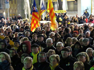 Manifestaci&oacute; de protesta contra les resolucions de la Junta Electoral Central que inhabilita el President Quim Torra