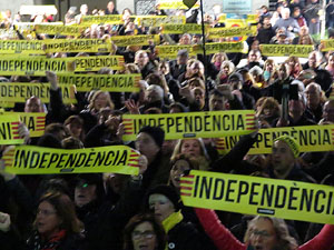 Manifestaci&oacute; de protesta contra les resolucions de la Junta Electoral Central que inhabilita el President Quim Torra