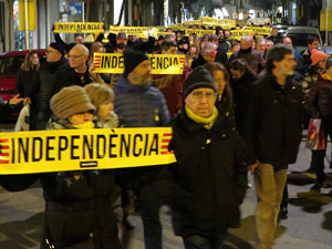Manifestaci&oacute; de protesta contra les resolucions de la Junta Electoral Central que inhabilita el President Quim Torra