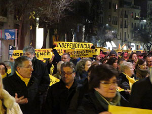 Manifestaci&oacute; de protesta contra les resolucions de la Junta Electoral Central que inhabilita el President Quim Torra