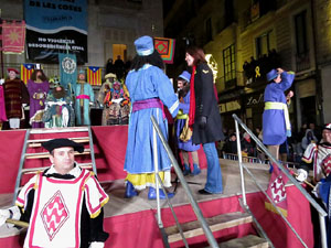 La Cavalcada de Reis 2020. Arribada del seguici a la plaça del Vi
