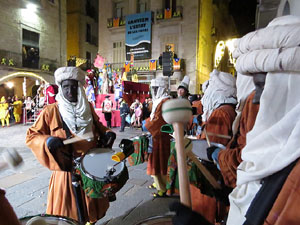 La Cavalcada de Reis 2020. Arribada del seguici a la pla&ccedil;a del Vi