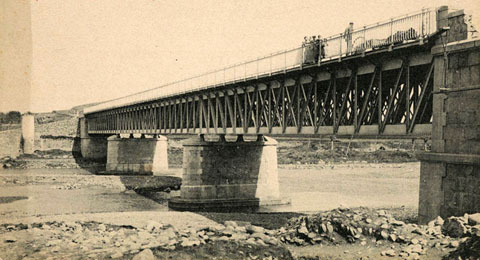 El pont de la Barca sobre el riu Ter. 1905-1911