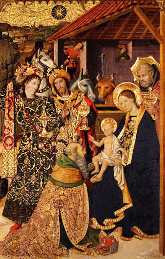 L'adoració dels Reis. Jaume Huguet. 1464