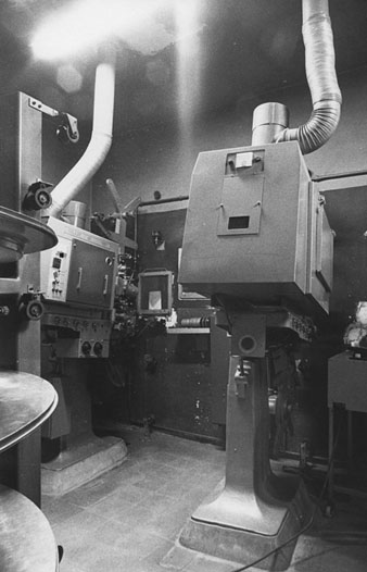 Projectors del cinema Gran Via. 1987