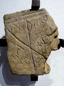 Fragment de làpida paleocristiana. Segle IV