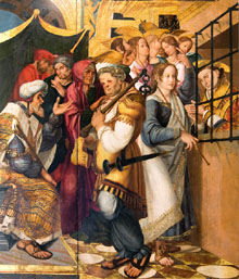 Sant Feliu empresonat. Joan de Borgonya, 1518-1521. Component del retaule de Sant Feliu