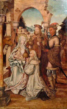 Adoració dels Mags - Epifania. Pere (Perris) de Fontaine. 1515-1518