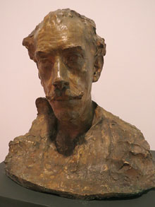 Bust de Prudenci Bertrana. Ricard Guinó i Boix. 1923. Guix lacat