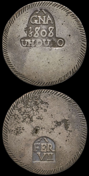 Moneda emesa a Girona durant la Guerra del Francès, l'anomenat 'duro de Girona'