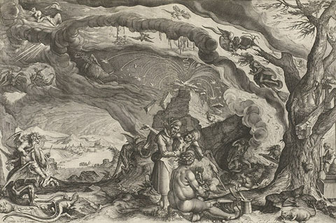 Bruixes celebrant el seu sabbat. 1608-1612