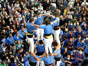 Fires de Sant Narc&iacute;s 2021. Diada castellera amb Marrecs de salt, Minyons de Terrassa i Capgrossos de Matar&oacute;