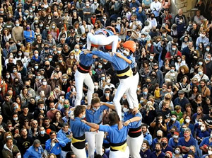 Fires de Sant Narc&iacute;s 2021. Diada castellera amb Marrecs de salt, Minyons de Terrassa i Capgrossos de Matar&oacute;