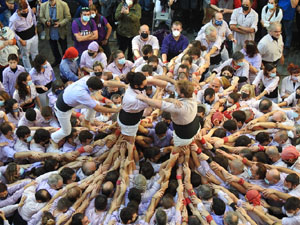 Fires de Sant Narc&iacute;s 2021. Diada castellera amb Marrecs de salt, Minyons de Terrassa i Capgrossos de Matar&oacute;