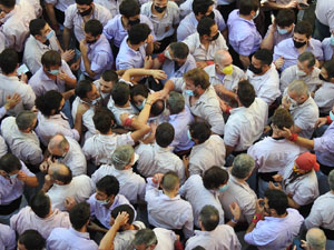 Fires de Sant Narc&iacute;s 2021. Diada castellera amb Marrecs de salt, Minyons de Terrassa i Capgrossos de Matar&oacute;