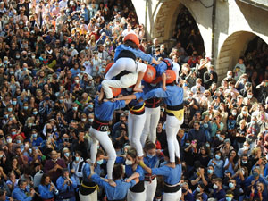 Fires de Sant Narc&iacute;s 2021. Diada castellera amb Marrecs de salt, Minyons de Terrassa i Capgrossos de Matar&oacute;