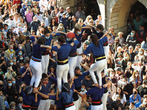 Fires de Sant Narc&iacute;s 2021. Diada castellera amb Marrecs de salt, Minyons de Terrassa i Capgrossos de Matar&oacute;