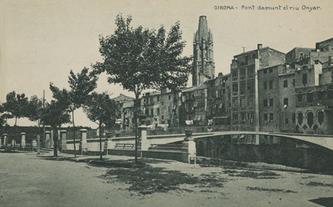 El pont d'en Gómez des del passeig Josep Canalejas. 1916