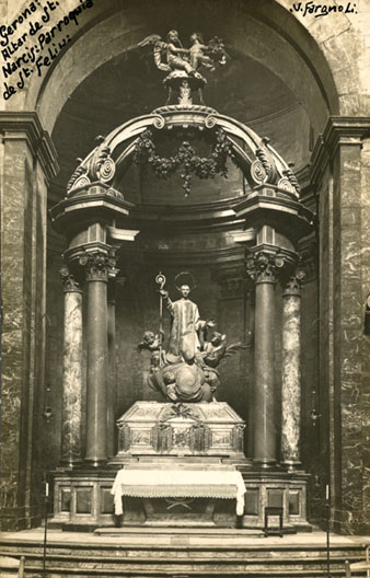 Baldaquí i de l’altar del sepulcre de Sant Narcís. 1911