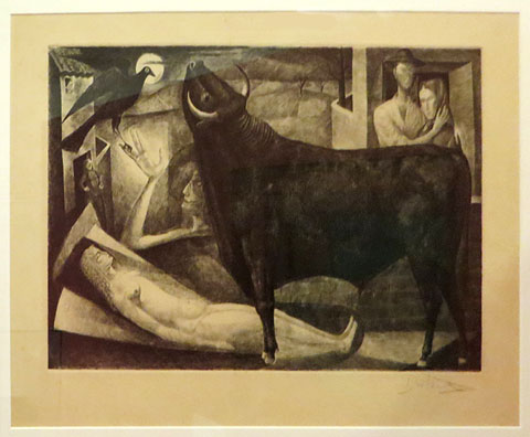 La mort del torero. Josep M. Subirachs. Ca. 1950