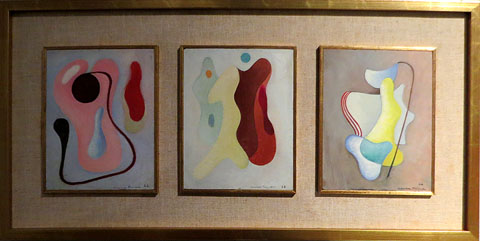 Carla Prina. Sense títol, 1943, 1944 i 1946. Oli sobre fusta